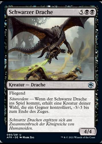 Schwarzer Drache FOIL (Black Dragon)